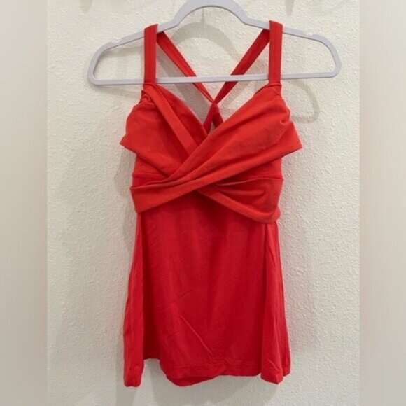 Lululemon Athletic Wrap It Up Tank Workout Yoga Running Athleisure Hiking - Picture 3 of 7